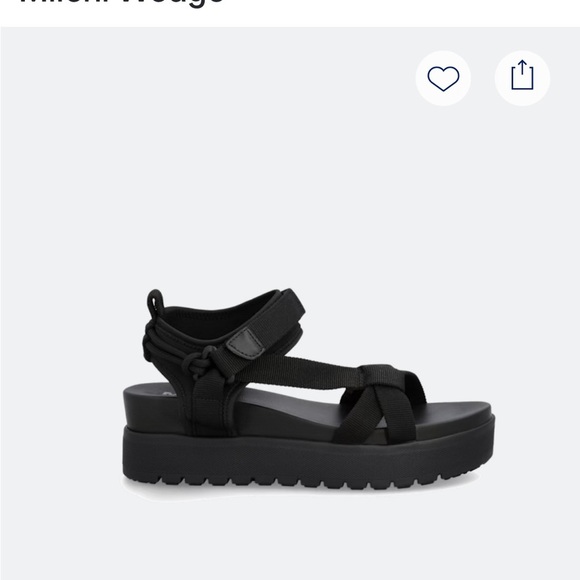 NWOT MIA Black Platform Sandals - Picture 2 of 9